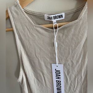 Square neck ribbed tank